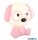 GLOBO 21761P PUPPY Asztali lámpa, műanyag rózsaszín/fehér, kábel PVC fehér, éri