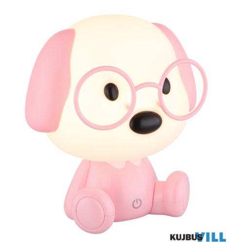 GLOBO 21761P PUPPY Asztali lámpa, műanyag rózsaszín/fehér, kábel PVC fehér, éri
