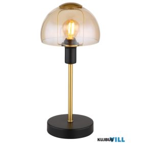   GLOBO 21914A KOKKINI Asztali lámpa fém fekete matt, fém arany színű csiszolt, bor