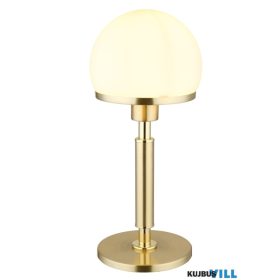   GLOBO 21954M HAKU Asztali lámpa fém matt sárgaréz színű, fehér színű üveg búra