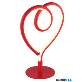   GLOBO 28054R AMORE Asztali lámpa, fém piros matt, alumínium piros matt, sziliko
