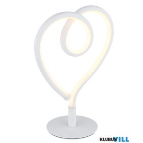   GLOBO 28054W AMORE Asztali lámpa, fém fehér matt, alumínium fehér matt, sziliko