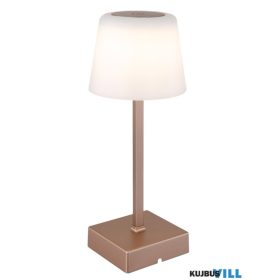   GLOBO 28061CH XAYDEN Asztali lámpa, műanyag/alumínium pezsgőszínű/fehér, érintése