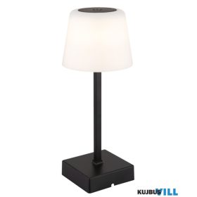   GLOBO 28061S XAYDEN Asztali lámpa, műanyag/alumínium fekete/fehér, érintéses be/