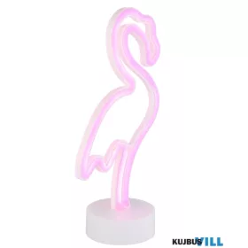 GLOBO 28064 FLAMINGO dekorációs  cikk műanyag fehér  2W