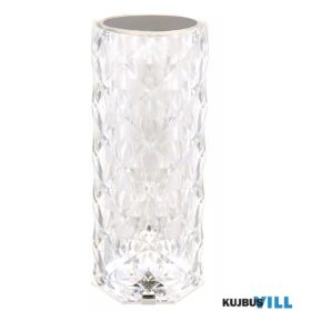   GLOBO 28071 GIXI Újratölthető asztali lámpa műanyag átlátszó kristály hatású,