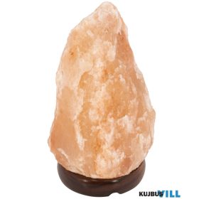   GLOBO 28300B STONE Asztali lámpa natúr sókristály, sötétbarna fa, billenőkapcso