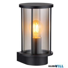   GLOBO 31360 GRACEY Kültéri könnyű rozsdamentes acél fekete matt, füstszínű  üve