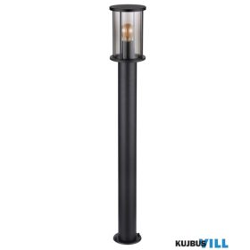   GLOBO 31363 GRACEY Kültéri lámpa rozsdamentes acél fekete matt, füstszínű  üveg