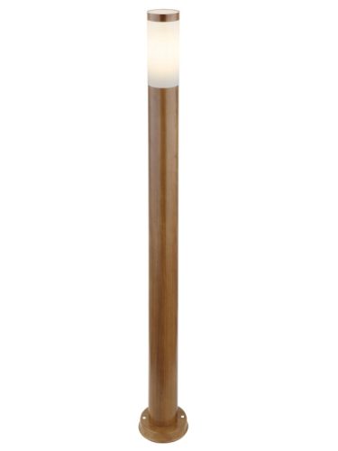 GLOBO 3159W BOSTON Kültéri állólámpa fém fa mintázattal, műanyag opál búrával.  Ø:127, M:1100, fényforrás nélkül 1xE27