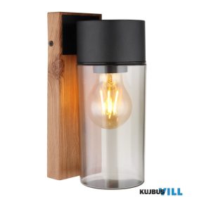   GLOBO 31975 ETSI Kültéri világos rozsdamentes acél sötét fa megjelenés, rozsd