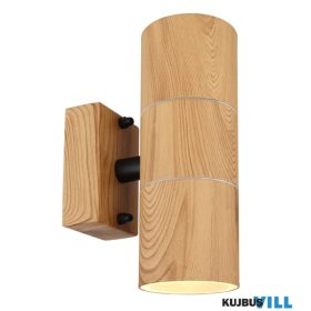   GLOBO 3201-2W STYLE Kültéri konnyű rozsdamentes acél fa megjelenés, átlátszó üve