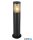 GLOBO 32015BS XELOO Kültéri lámpa rozsdamentes acél matt fekete, füstszínű  műanyag, fény iránya: felfelé, IP44, ø: 140m