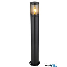   GLOBO 32016BS XELOO Kültéri lámpa rozsdamentes acél matt fekete, füstszínű  műan