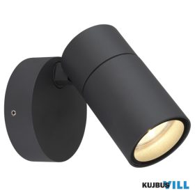   GLOBO 3209-2 PIPER Kültéri  fali lámpa, alumínium antracit matt, műanyag fekete