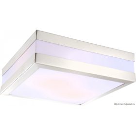   GLOBO-32208  CREEK  Kültéri mennyezeti lámpa inox,akril.  IP44, LxBxH:285x285x85