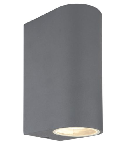 GLOBO 34163-2 VERONIKA Kültéri falikar alumínium öntvény antracit színben, üveg búr