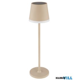   GLOBO 36637S SOLAR Solar lámpa,fém homok színű, műanyag fekete, műanyag homok s