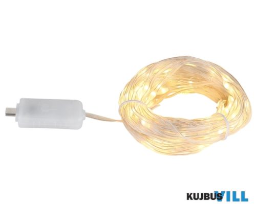 GLOBO 39019 LED BAND LED szalag, műanyag fehér, műanyag átlátszó, nyomógombos kap