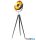 GLOBO 40150145X BOWY Állólámpa fém fekete matt, fém arany színű,forgatható, állítható magasságú 148-168 cm, ø: 635mm, M: 1680mm, 1x E27 40W 230V izzó nélkül