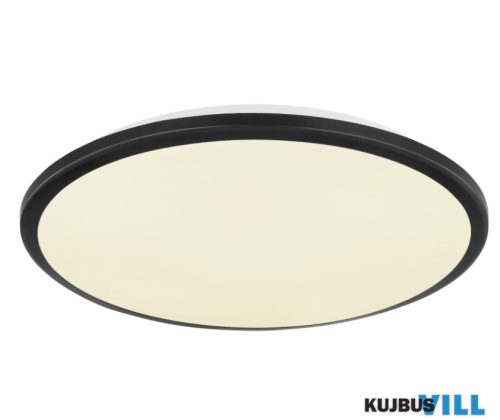 GLOBO 41569-18BC XANDER Mennyezeti lámpa fekete/fehér műanyag, ø: 350mm, M: 55mm, LED 18W 230V, 2050lm forrás, 950lm kimenet, 4000K