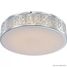   KIFUTÓ GLOBO 41618  KELII Mennyezeti lámpa króm kör mintás/akril 1XLED 22W