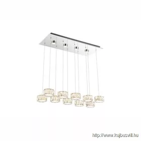   GLOBO 49350-92H AMUR Függeszték króm, üveg kristály,  LxBxH:760x360x1200, tartozé