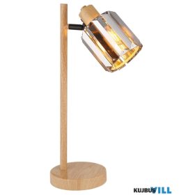   GLOBO 50220146 RUN Asztali lámpa, fém fa megjelenésű, füstszínű K5 kristályok,