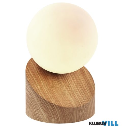 GLOBO 503001466X ALISA Asztali lámpa fém fa mintázatú, üveg fehér, HxSzxM: 10x10x160mm, 1x G9 izzóval, LED 3W 230V, 330lm kimenet, 3000K