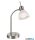 GLOBO 518901016X DAYTONA Asztali lámpa fém nikkel matt, Flexo, HxM: 200x300mm, 1x E14 izzóval, LED 5W 230V, 430lm kimenet, 3000K