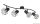 GLOBO 54017-4 PRISKA Spotlámpa fém fekete rácsos búrával. HxSZxM:800x225x190, exk