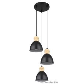   GLOBO 54018-3HS WIHO Függeszték fém fekete matt, fém fekete matt, fehér, fém söté