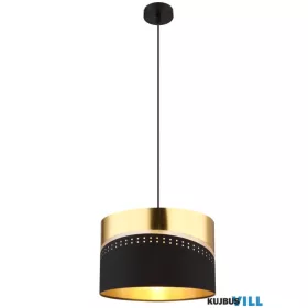   GLOBO 54046H OR Függeszték fém fekete matt, textil fekete, műanyag arany szí