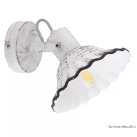   GLOBO 54050-1 JOWITA Spotlámpa fém váz, kerámia búrával. Színe fehér, feketével a