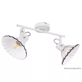   GLOBO 54050-2 JOWITA Spotlámpa fém váz, kerámia búrával. Színe fehér, feketével a