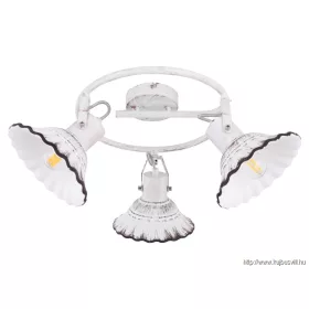   GLOBO 54050-3 JOWITA Spotlámpa fém váz, kerámia búrával. Színe fehér, feketével a