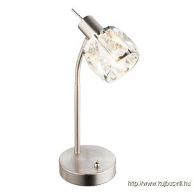   GLOBO 54356-1T KRIS Asztali lámpa nikkel  matt, króm, üveg-kristály áttetsző, ka