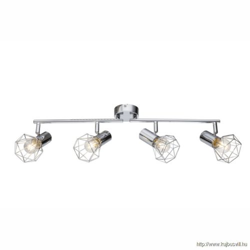 GLOBO 54802-4 XARA I Falikar,fényes króm, LxBxH:600x93x150, 4xE14 40W 230V