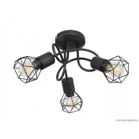 GLOBO 54802S-3D XARA I mennyezei lámpa  fém  fekete 40W