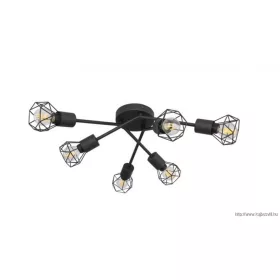GLOBO 54802S-6 XARA I mennyezei lámpa  fém  fekete 40W