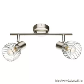   GLOBO 54809-2 TEXAS Spot,  nikkel  matt, króm, LxH:300x145, Foglalat típusa:2xE1