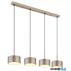   GLOBO 56964-4H RAYMOND Függőlámpa, fém fekete matt, műanyag antracit, műanyag arany