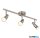 GLOBO 57385-3 KINLEY Mennyezeti lámpa, LED reflektor, fém nikkel matt, fém krómozott, HxSzxM: 470x80x110mm, 3x GU10 LED 3W 230V izzókkal, 250lm forrás, 250lm ki
