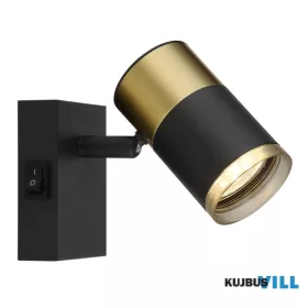   GLOBO 57850-1 BRISBON Spotlámpa fém fekete matt, alumínium réz matt, alumínium fek