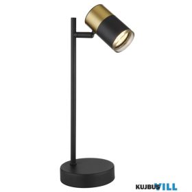   GLOBO 57850T BRISBON Asztali lámpa fém fekete matt, alumínium réz matt, alumínium