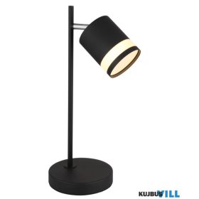   GLOBO 57852T LUCERO Asztali lámpa, fém fekete matt, műanyag fehér, kábel PVC fek