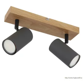   GLOBO 57911-2G ROBBY Spotlámpa fém grafit sötét, fém fekete matt, fém grafit, LxS