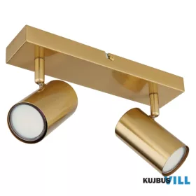   GLOBO 57911-2GO ROBBY Spotlámpa fém csiszolt arany színű, HxSzxM: 260x60x120mm, 2x