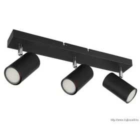   GLOBO 57911-3B ROBBY Szpotlámpa, matt fekete fém, matt fekete fém, krómozott,  SZ