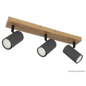  GLOBO 57911-3G ROBBY Spotlámpa fém grafit sötét, fém fekete matt, fém grafit, LxS
